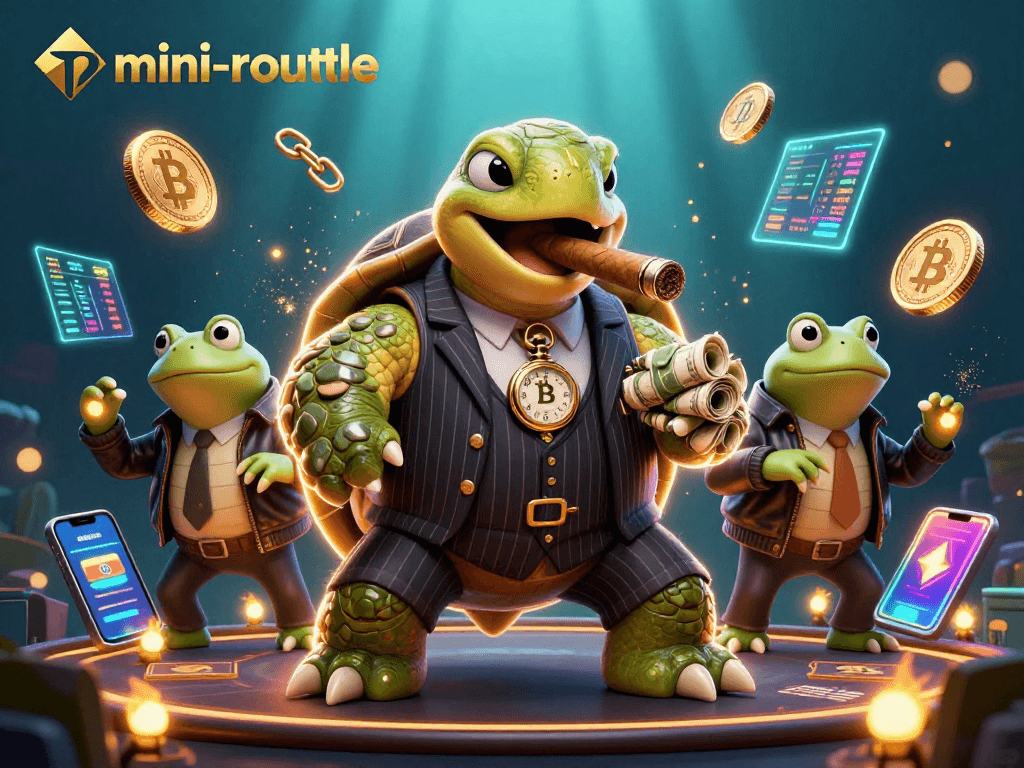 Engage in mini-roulette action with vibrant characters at a lively casino table.