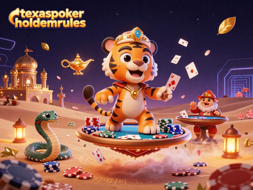 Experience the excitement of texaspokerholdemrules with an electrifying poker scene featuring dynamic characters and vibrant elements.