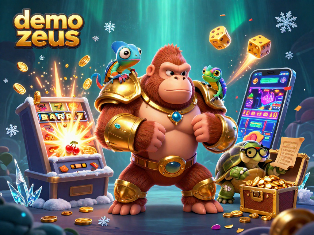 Menangkan demo zeus dengan gorila raja, chameleon, dan kura-kura dalam aksi kasino bertema