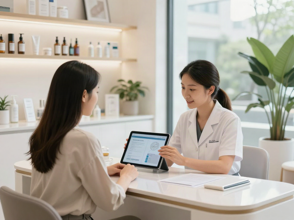 Exploring Alternatives to QOVES during a personalized beauty consultation.