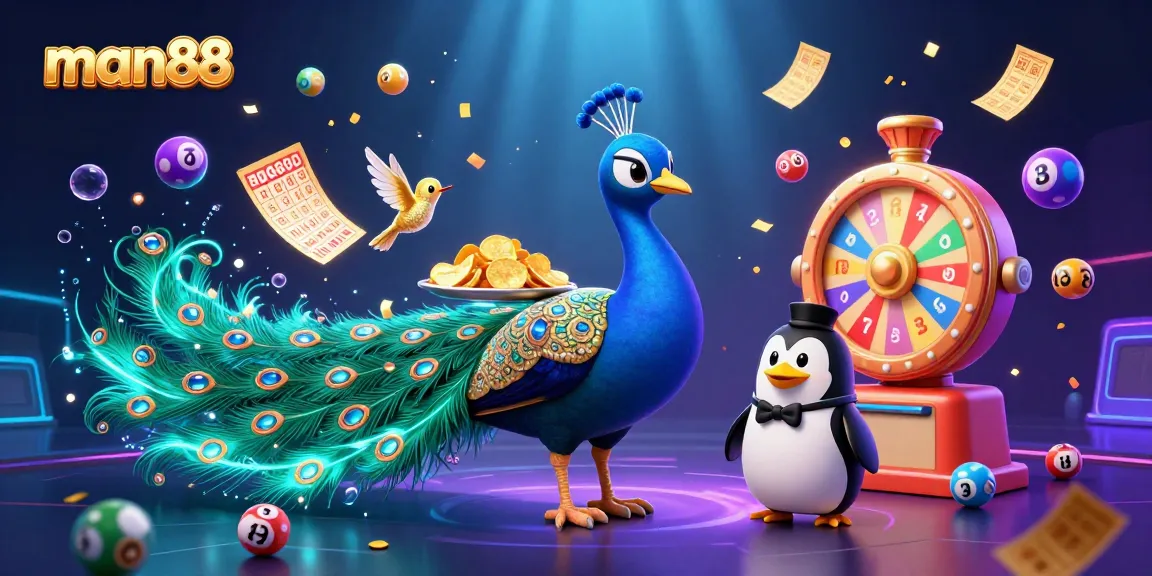 Experience thrilling luck with the man88 lottery scene featuring vibrant characters and dynamic elements.