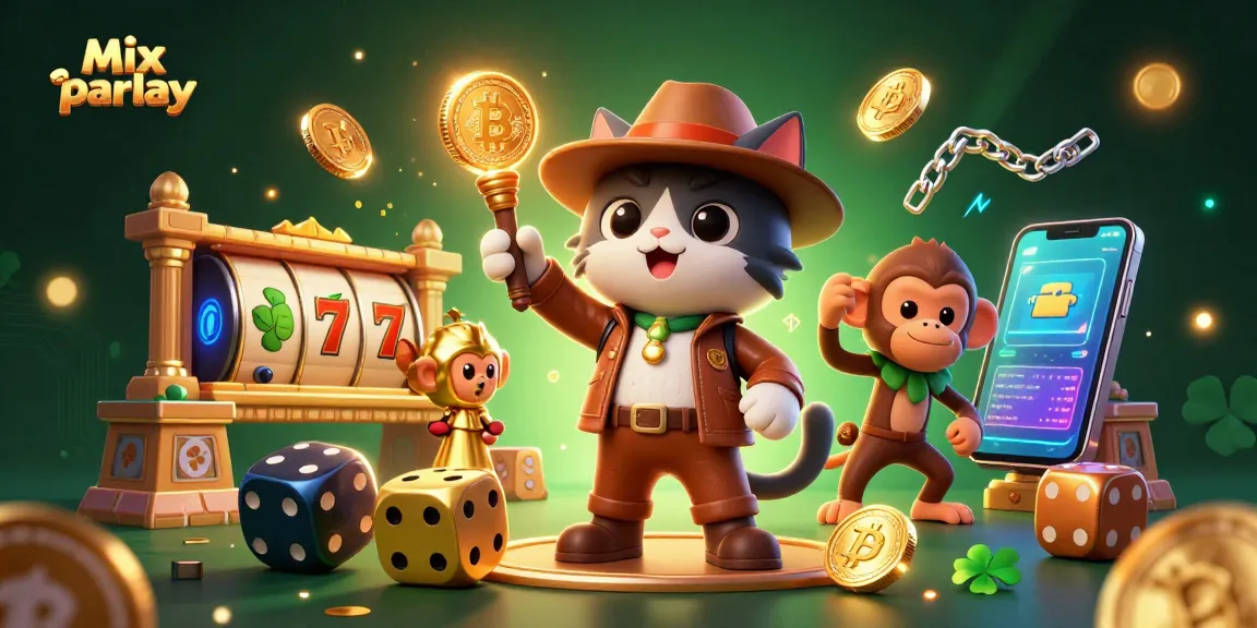Engage in Mix parlay betting with a vibrant casino scene filled with luck and strategy.