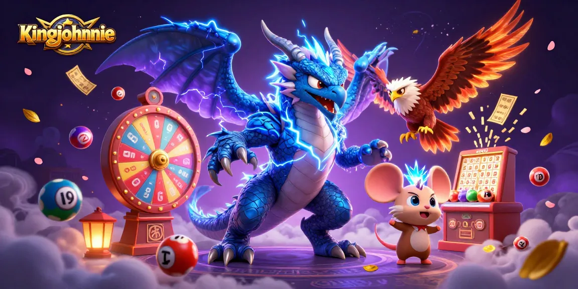 Join kingjohnnie for thrilling lottery wins with our vibrant 3D gaming scene filled with excitement!