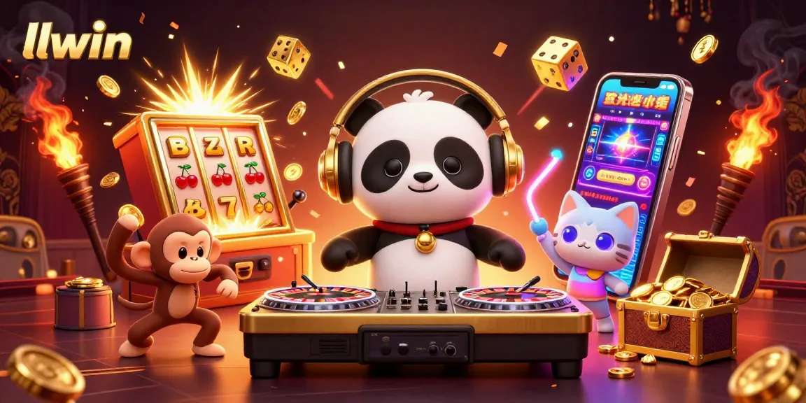 Engage with llwin's vibrant casino world through a colorful 3D gaming experience.