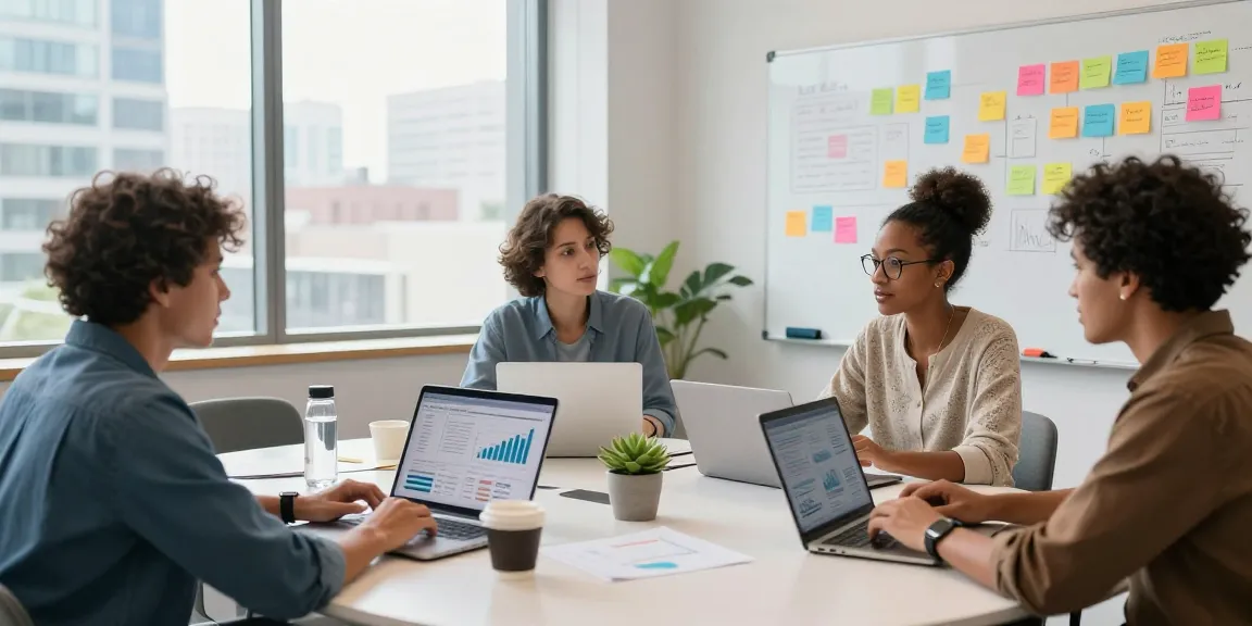 Team collaboration at https://www.www456bd.com/ showcasing innovative digital marketing strategies in a modern office.
