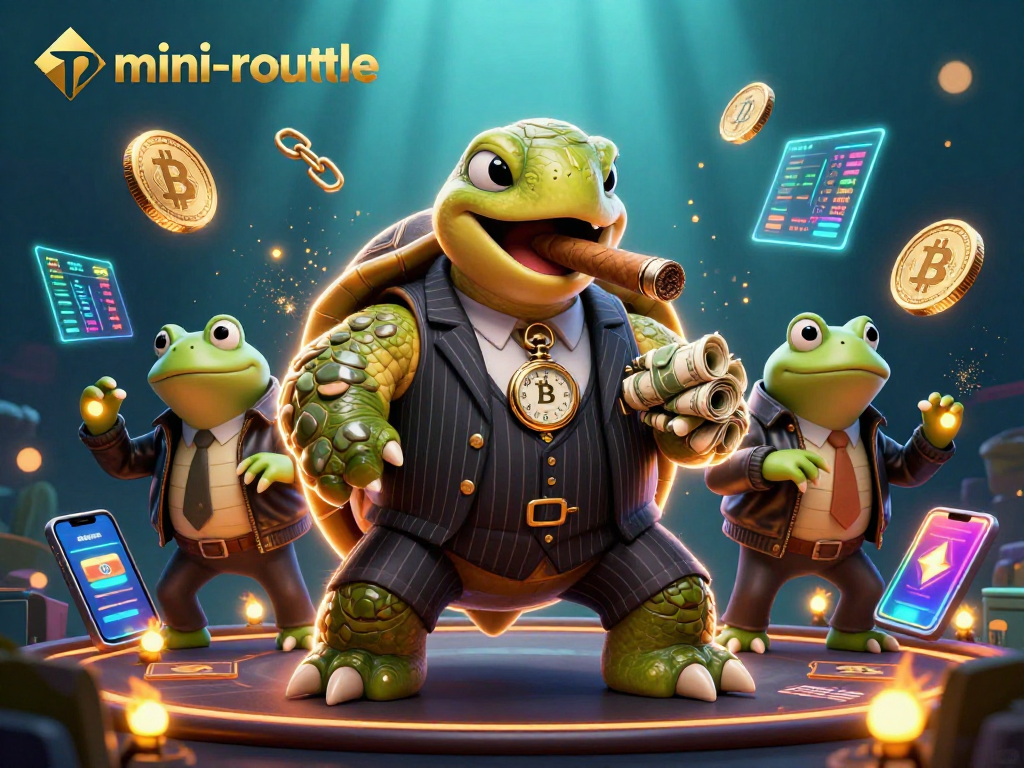 Engage in mini-roulette action with vibrant characters at a lively casino table.
