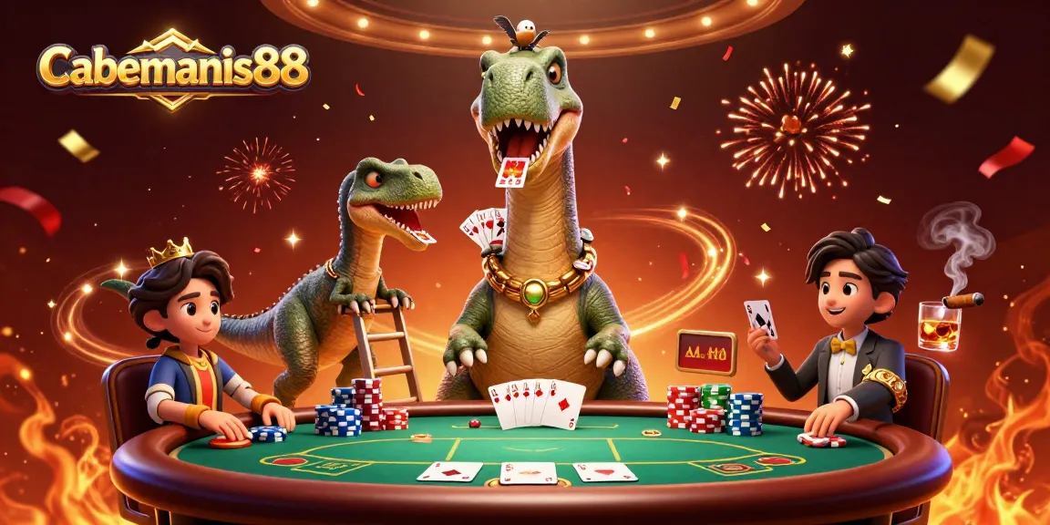Engage with Cabemanis88's unique online gaming experience featuring vibrant characters and rich casino elements.
