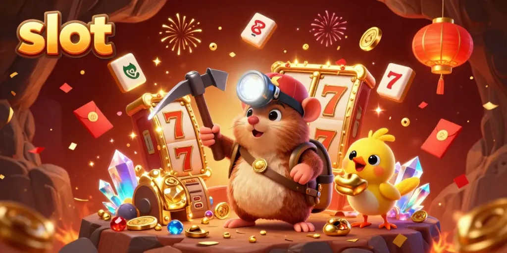 Menangkan slot dengan karakter pemulung yang menggali harta dan elemen keberuntungan di sekelilingnya.