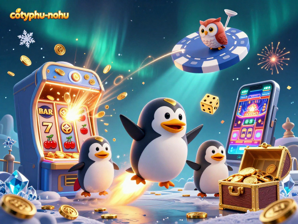 Engage with cotyphu-nohu as a 3D penguin races to a casino filled with explosive jackpots.
