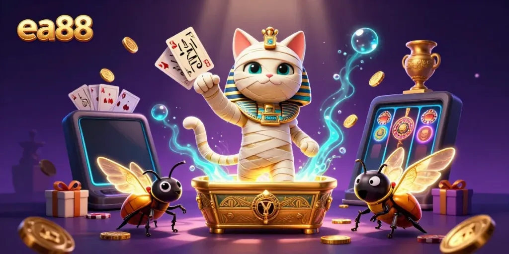 Tham gia vào trải nghiệm cá cược với ea88 từ một con mèo xác ướp Ai Cập ấn tượng trong casino.