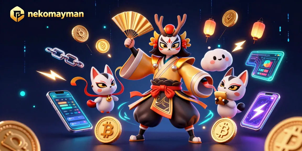 Engage with nekomayman for thrilling gameplay in a vibrant 3D casino scene bursting with excitement.