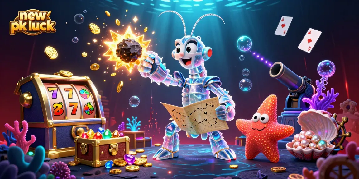 Experience the thrill of winning with new pk luck as vibrant spinning slots and treasures light up the scene.