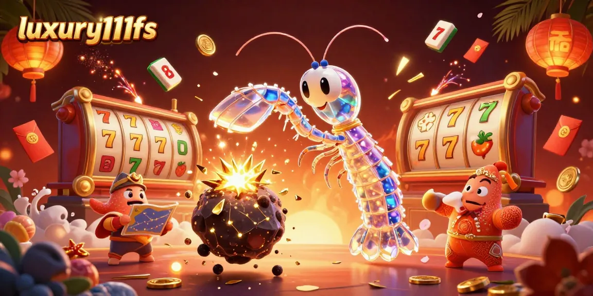 Experience the dynamic world of luxury111fs with an explosive casino-themed 3D scene.