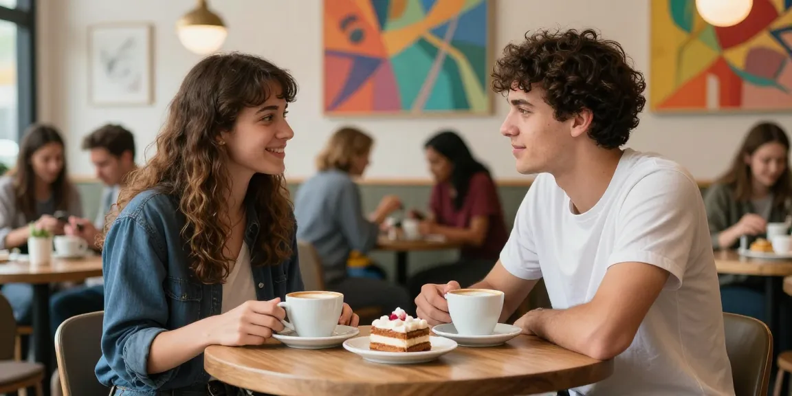 Engaging café scene showcasing meaningful dating interactions with singles.