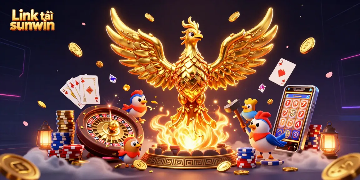 Experience thrilling wins with Link tải sunwin as a molten phoenix brings fortune and casino excitement.