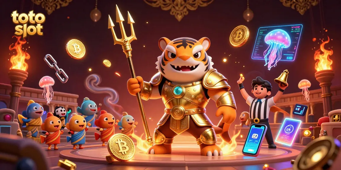 Experience thrills with the toto slot underwater arena featuring a shark warrior and crypto elements.