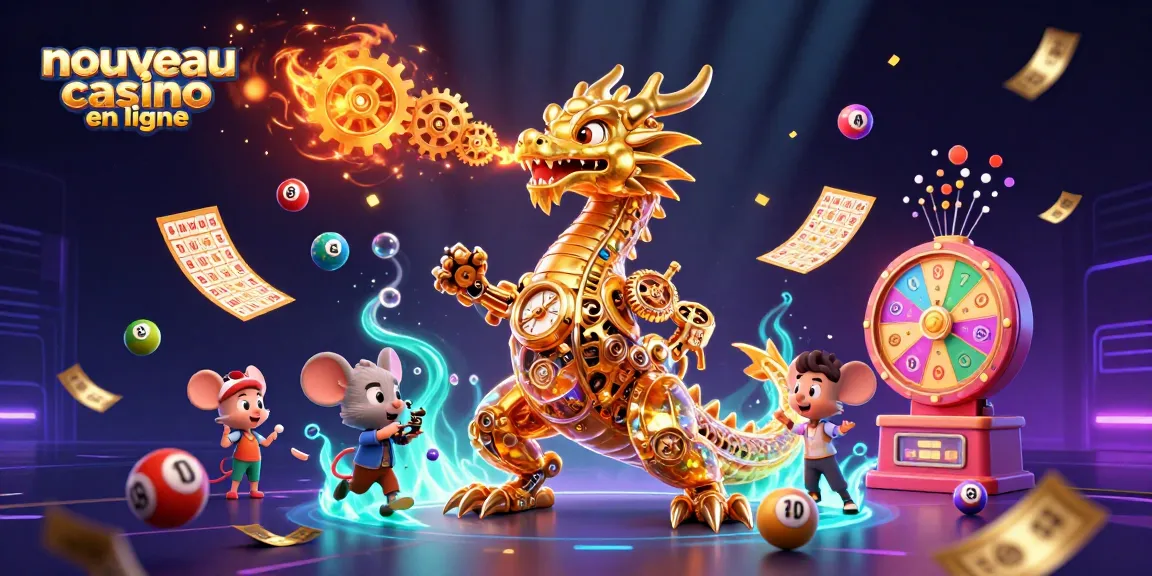 Expérimentez le nouveau casino en ligne avec une illustration dynamique captivante.