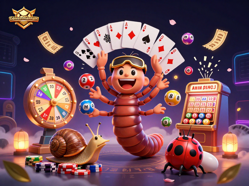 Experience the thrill of gaming with tienlenmiennam illustrated by a dynamic casino scene.