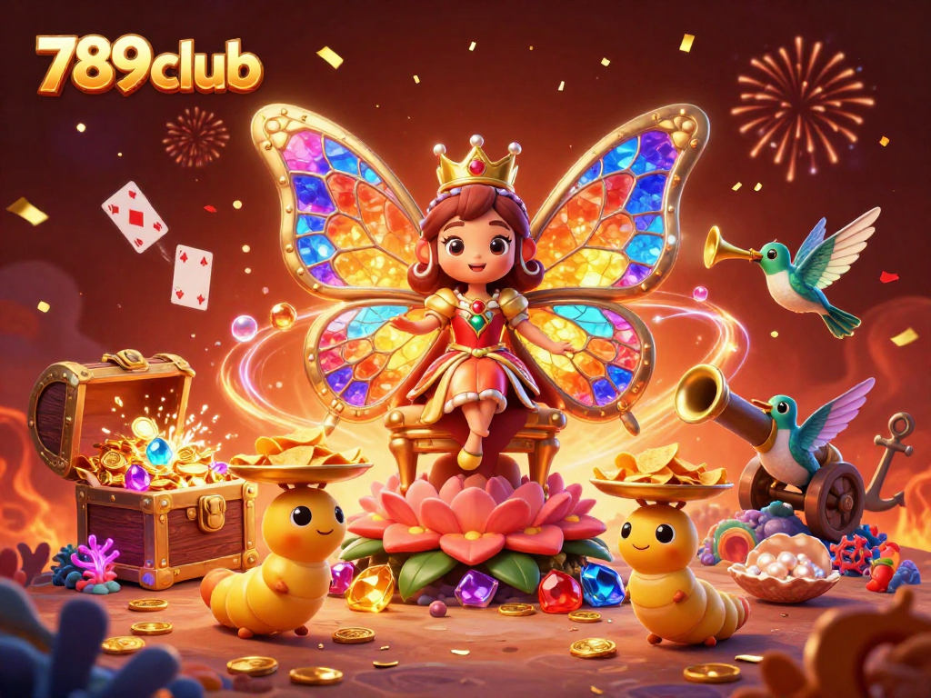 Experience the magic of 789club with colorful 3D casino elements and celebratory details.