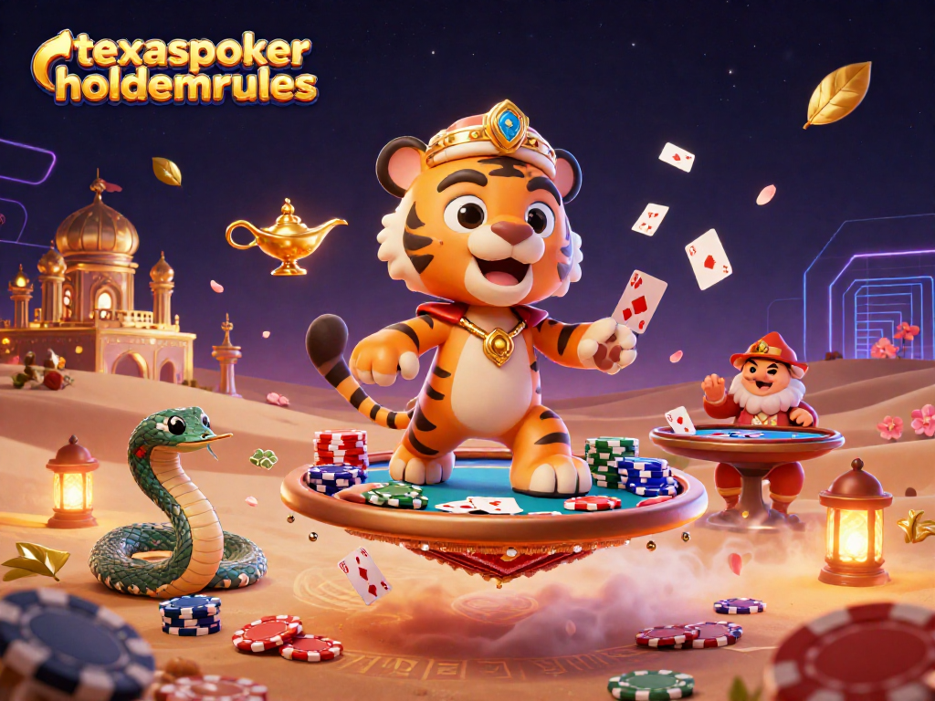 Experience the excitement of texaspokerholdemrules with an electrifying poker scene featuring dynamic characters and vibrant elements.