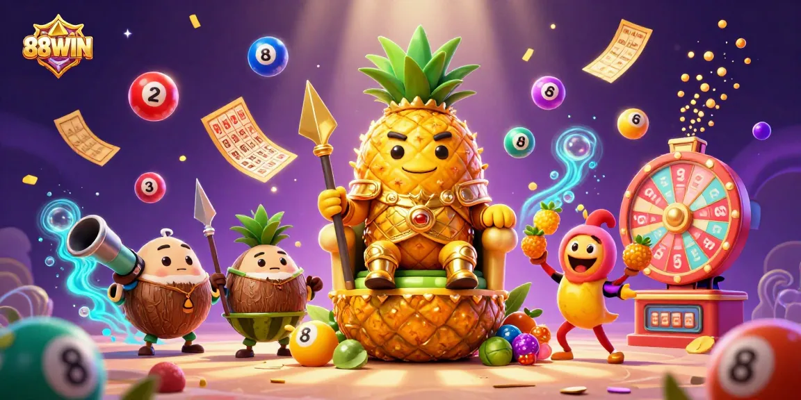 Engage in thrilling gameplay at 88WIN featuring colorful characters and exciting casino elements.