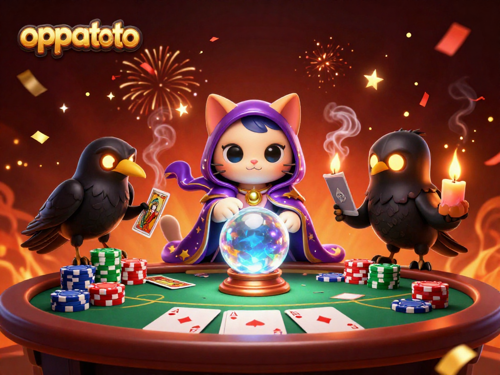 Engage with oppatoto's vibrant gameplay using exciting poker elements in a magical setting.