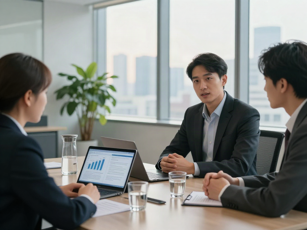 Lead Roedl consultants providing expert legal advice during a business meeting.