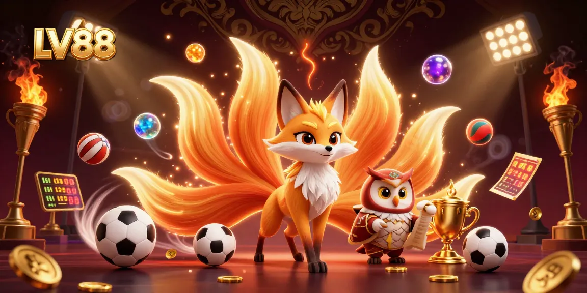 Experience thrilling gameplay at LV88 with vibrant characters and dynamic sports elements.