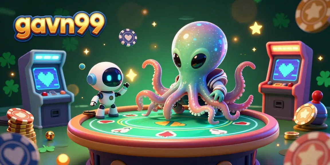 Join gavn99 in a thrilling cosmic poker game with vibrant characters and dynamic gaming elements.