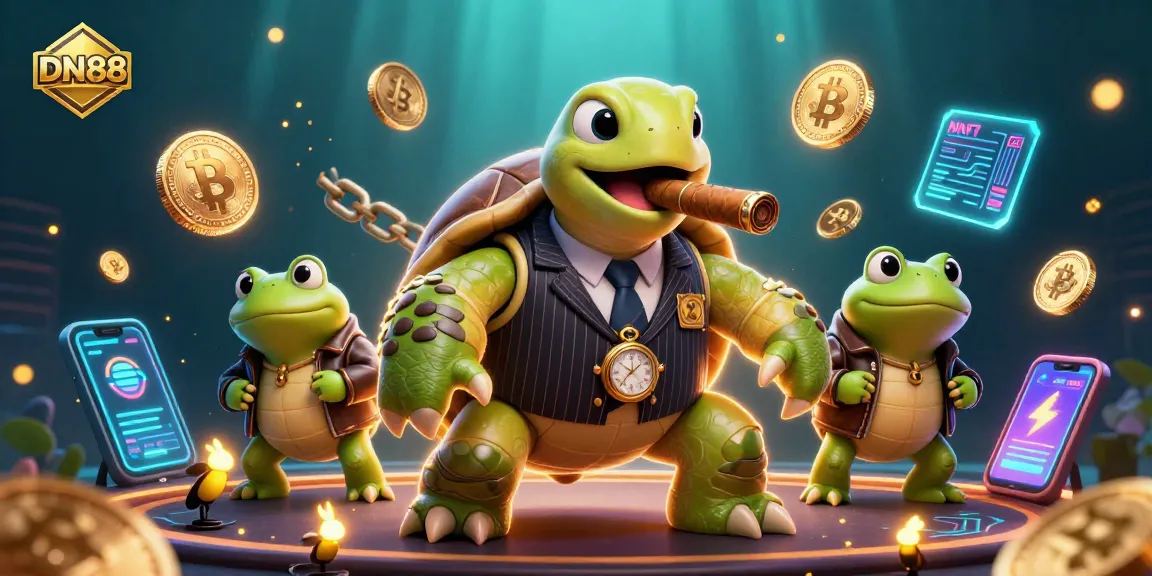 DN88 engaging cartoon characters embodying a lively casino atmosphere filled with dynamic gaming elements.