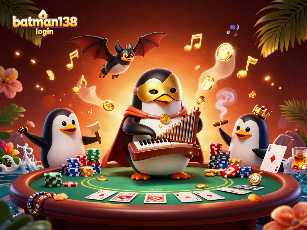 Log in to batman138 and play thrilling casino games in an immersive 3D environment.