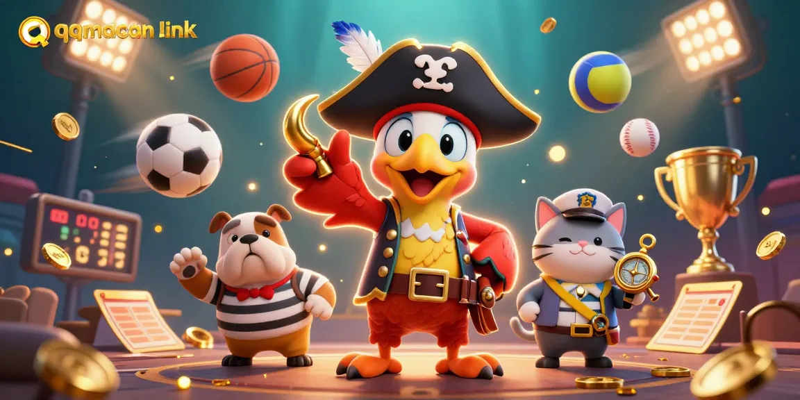 Experience thrilling wins with qqmacan link in this vibrant pirate-themed online casino scene.