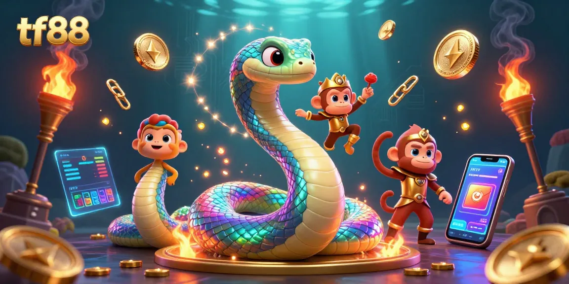 Experience the vibrant world of tf88 with interactive gaming elements and a magical background.