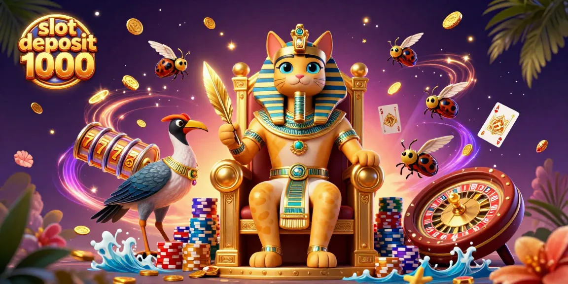 Experience thrilling action with a vibrant scene featuring slot deposit 1000 gaming adventures.