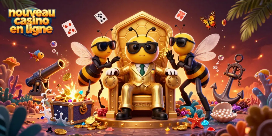 Les personnages animés illustrent un nouveau casino en ligne où l'action fusionne avec la stratégie