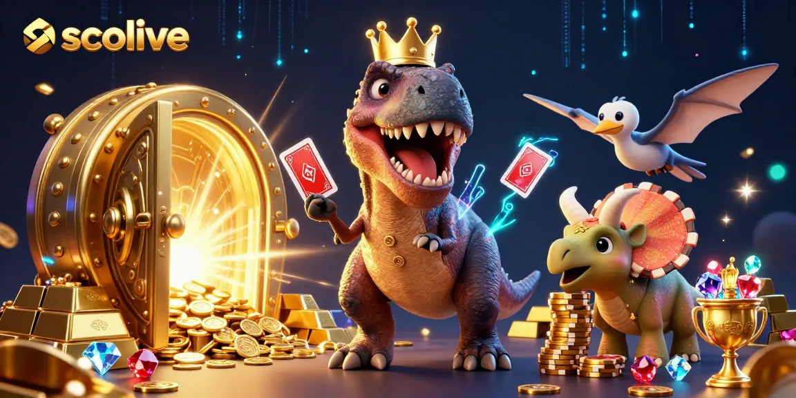 Socolive brings thrilling online gambling with colorful T-Rex and vibrant casino elements