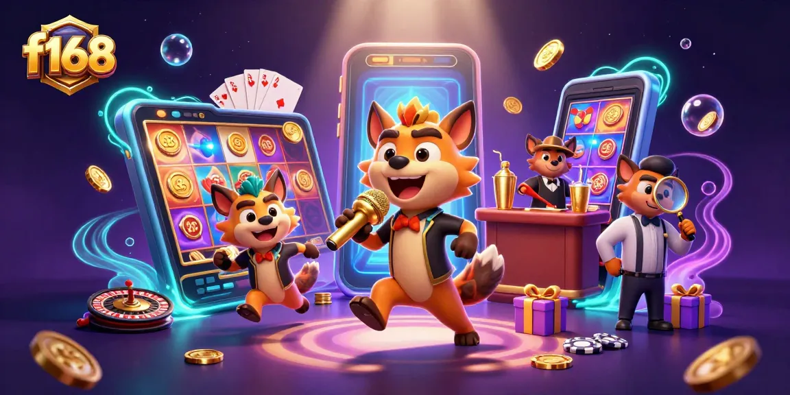 Experience the excitement of f168's comedy casino with hyenas as they entertain and engage in thrilling game action.